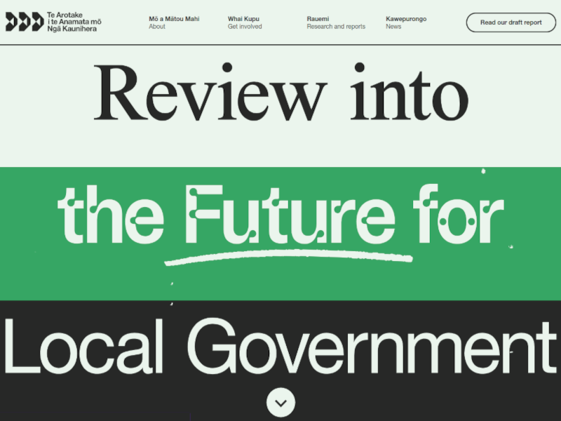 Future for Local Government / Home page