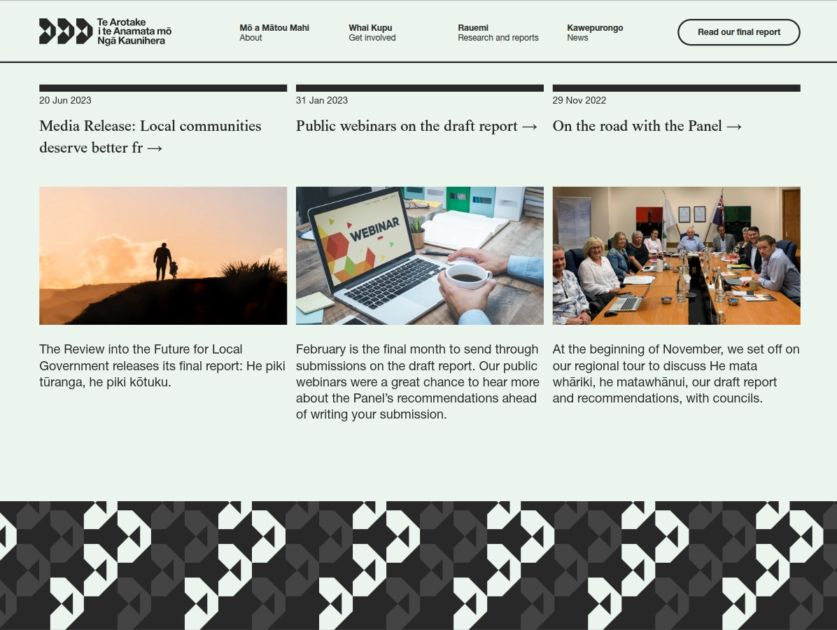 Future for Local Government / News Listings