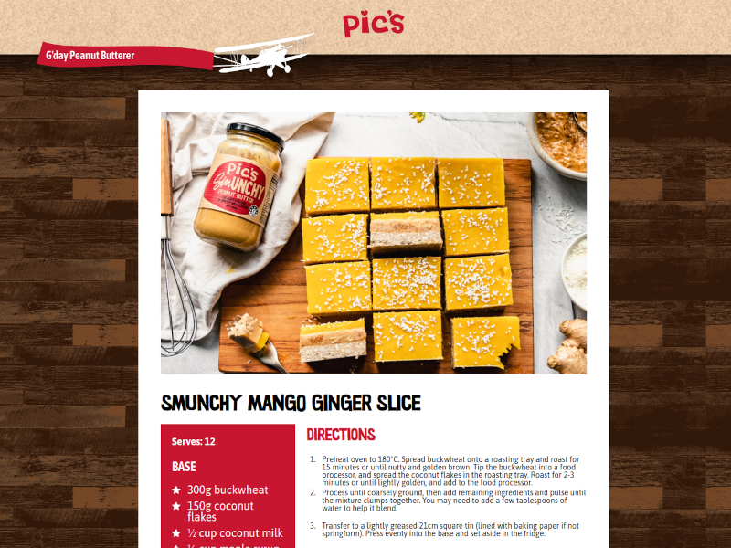 Pic's Peanut Butter Version 2 / Recipe example