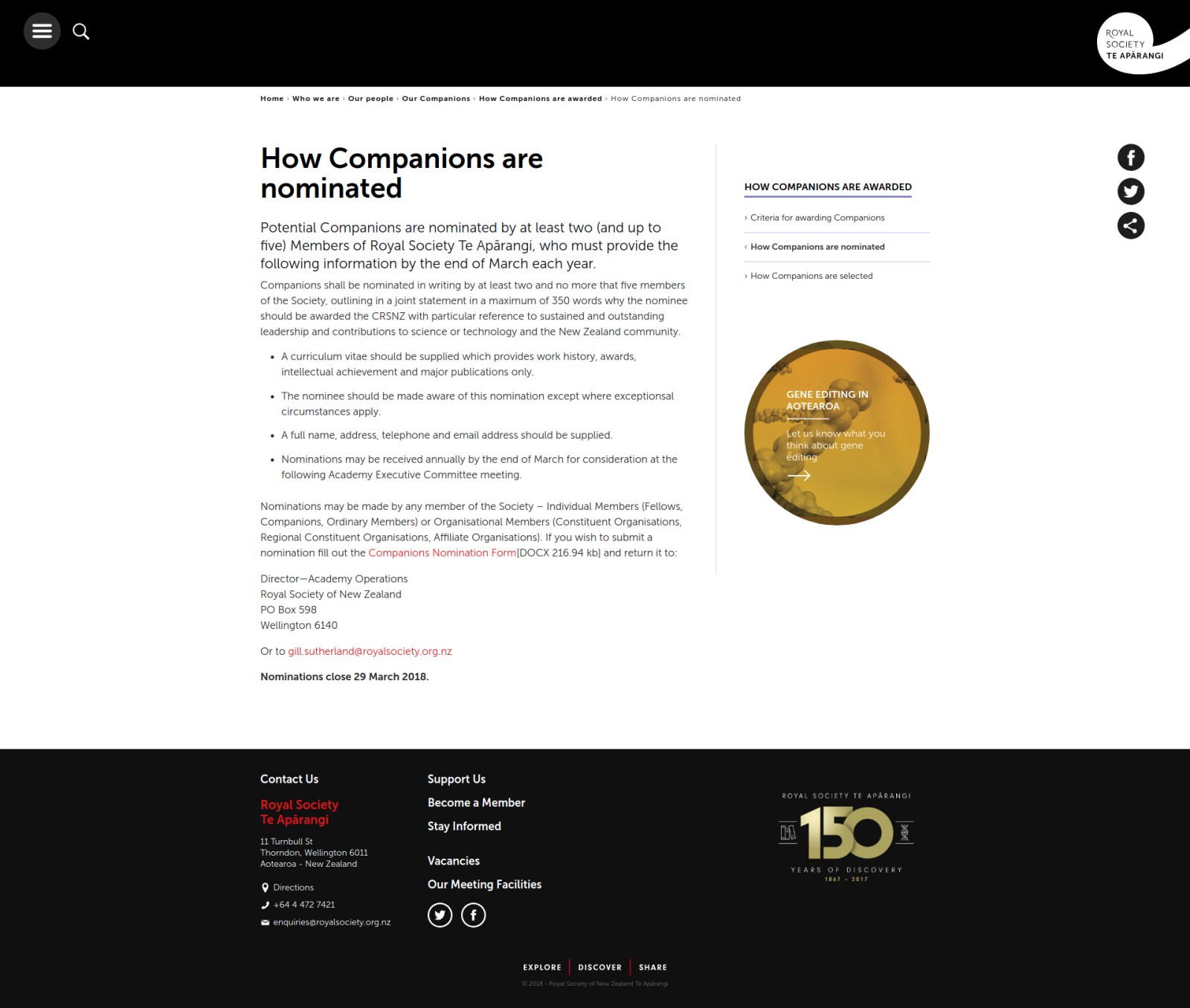 Royal Society Te Apārangi / Content Page - Royal Society Te Apārangi