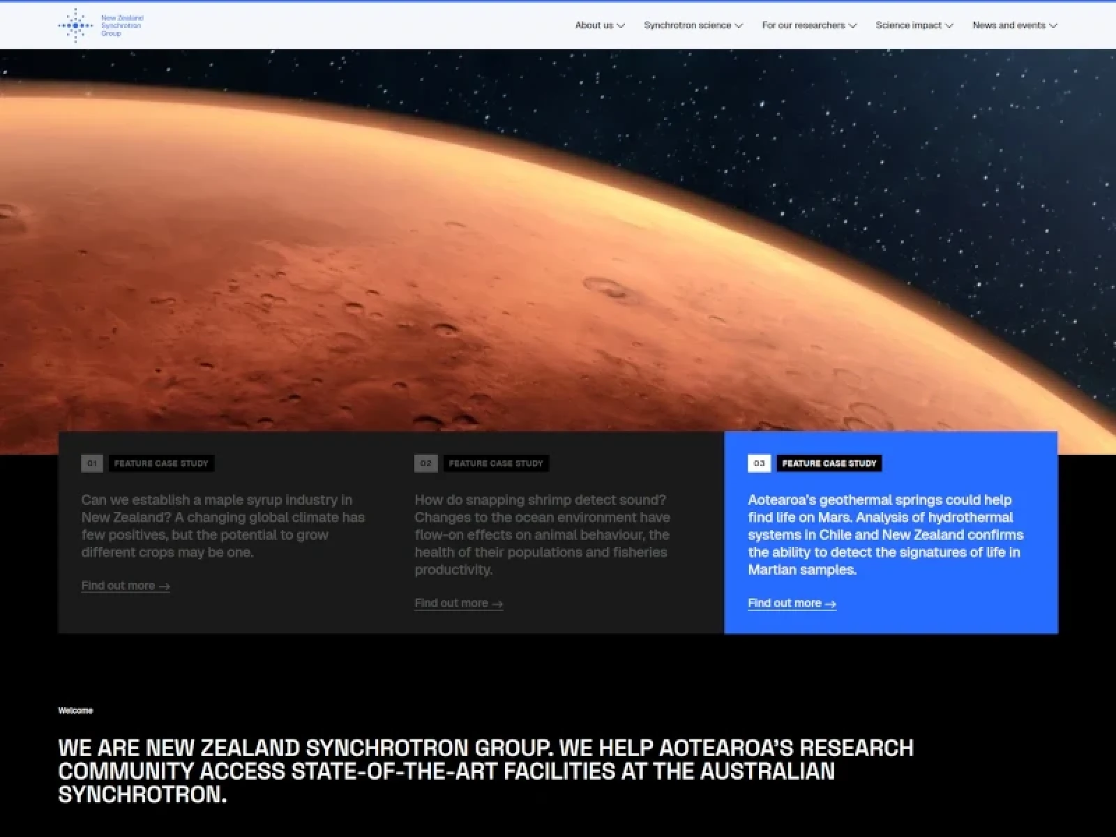 Synchotron / Home page - Synchotron