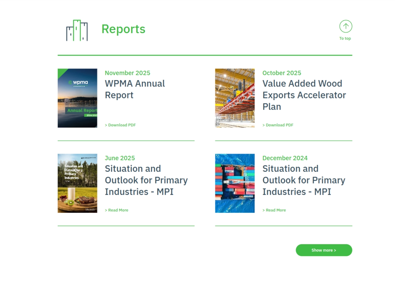 Wood Processors and Manufacturing Association (WPMA) / Resources section